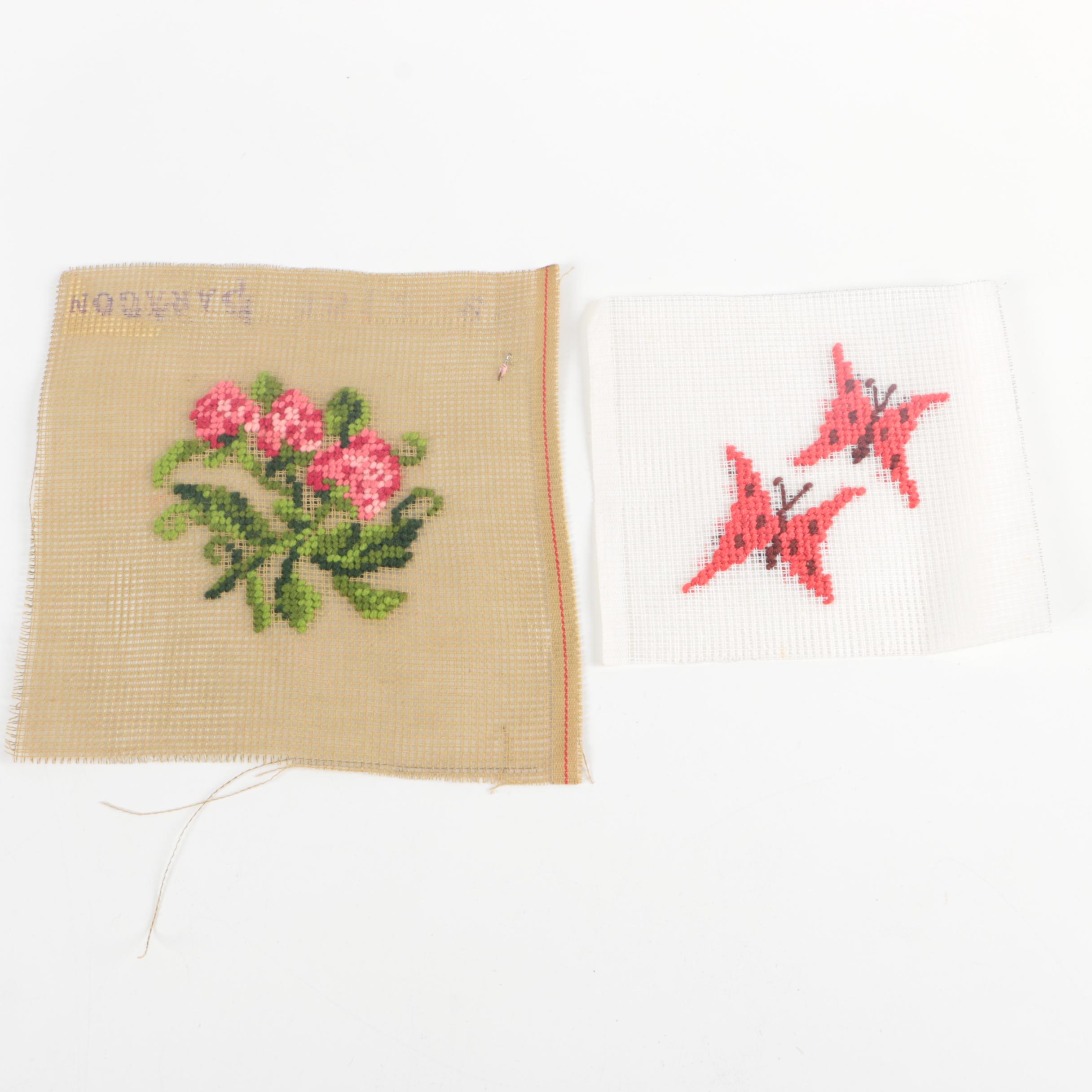 Vintage Needlepoint Samples and Kits