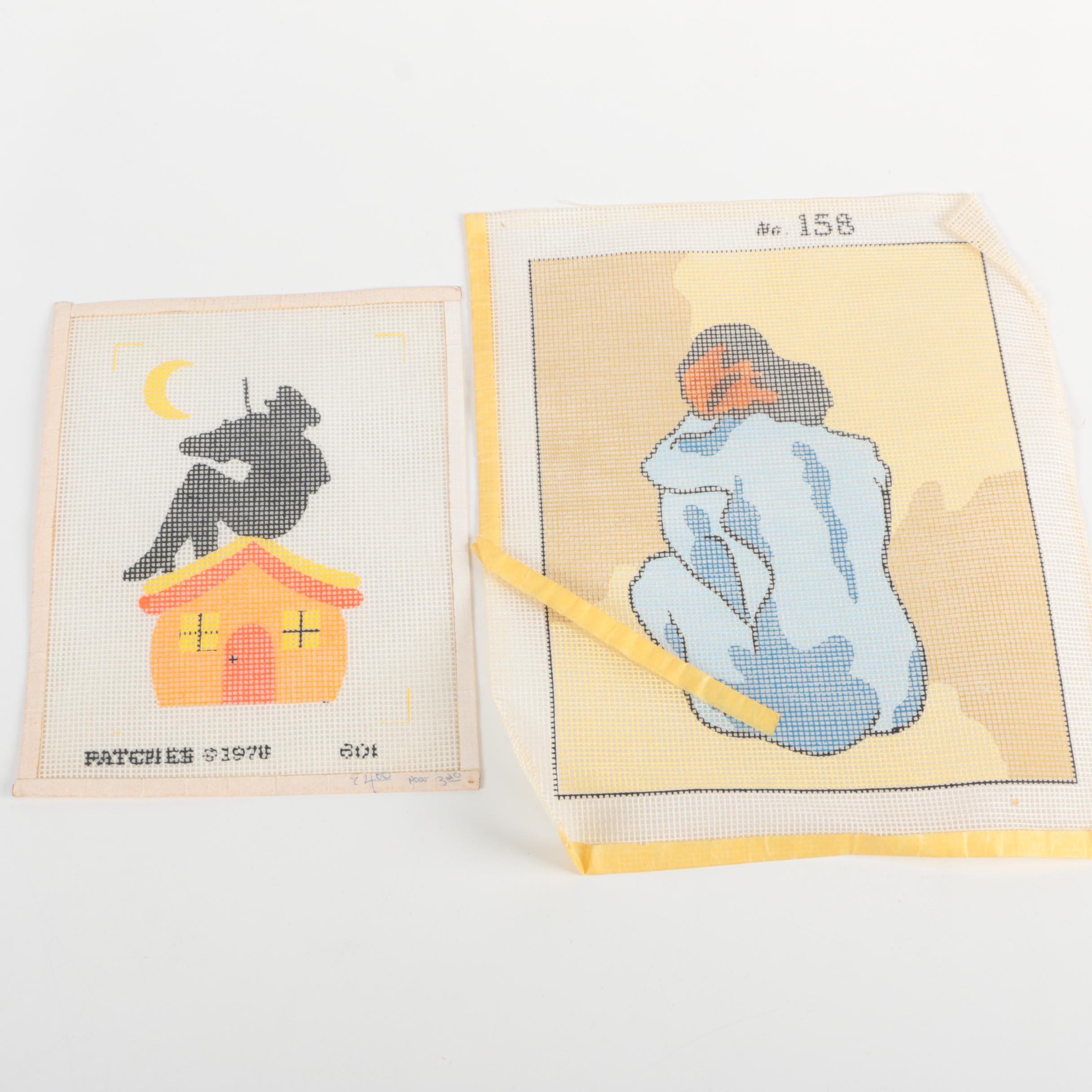 Vintage Needlepoint Samples and Kits