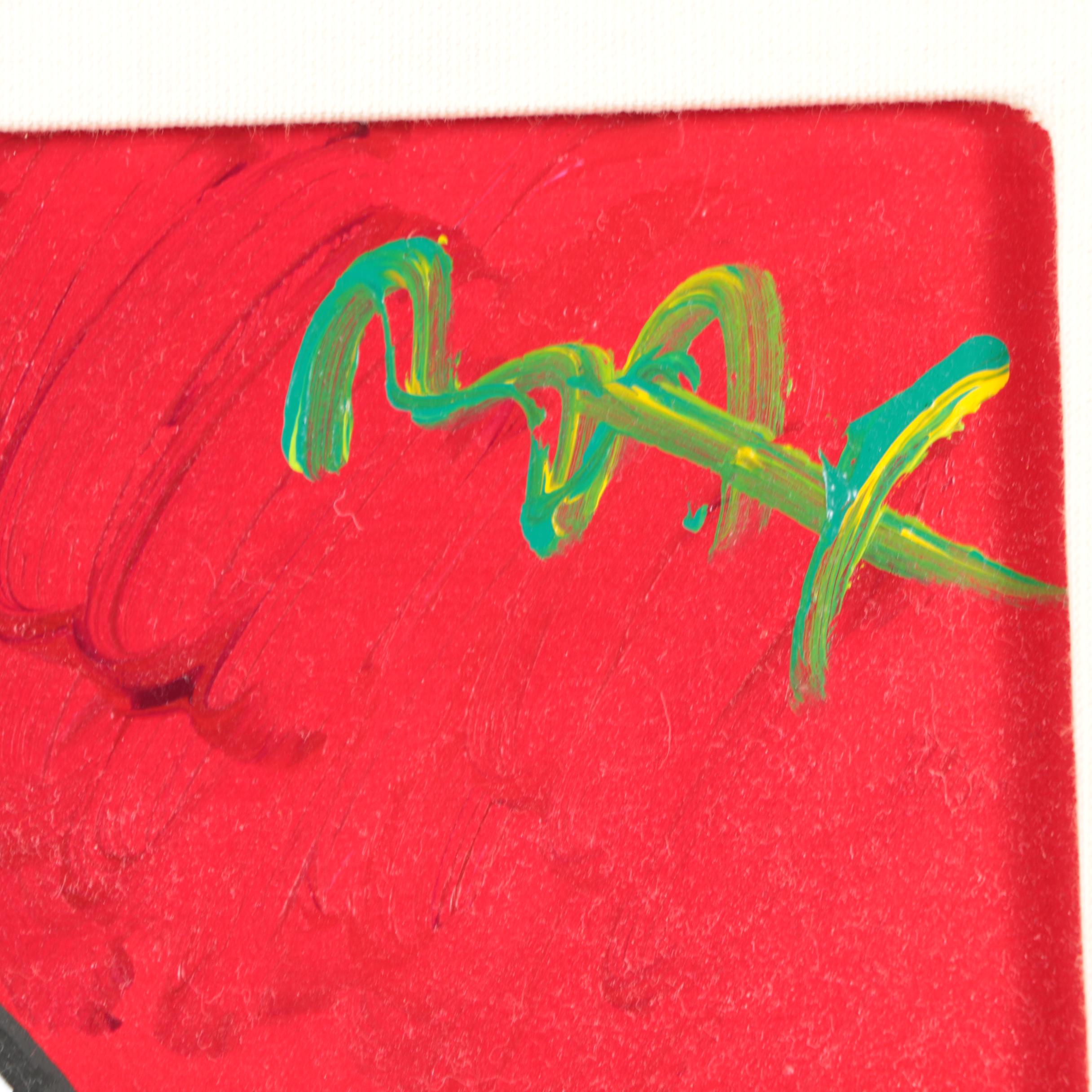 Peter Max Hand-Embellished Lithographic Print of Mickey Mouse