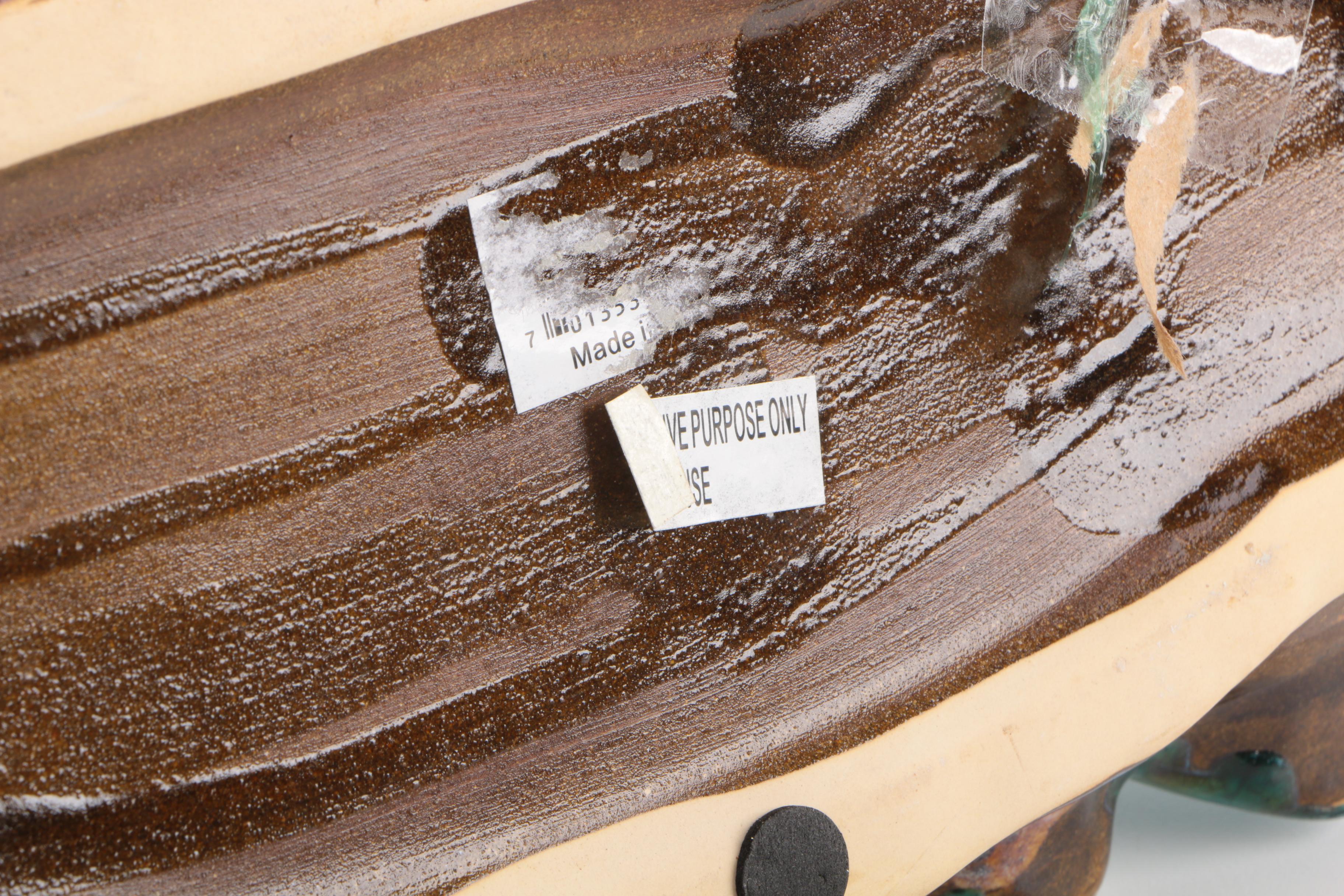 Ceramic Peacock Figurine Pair