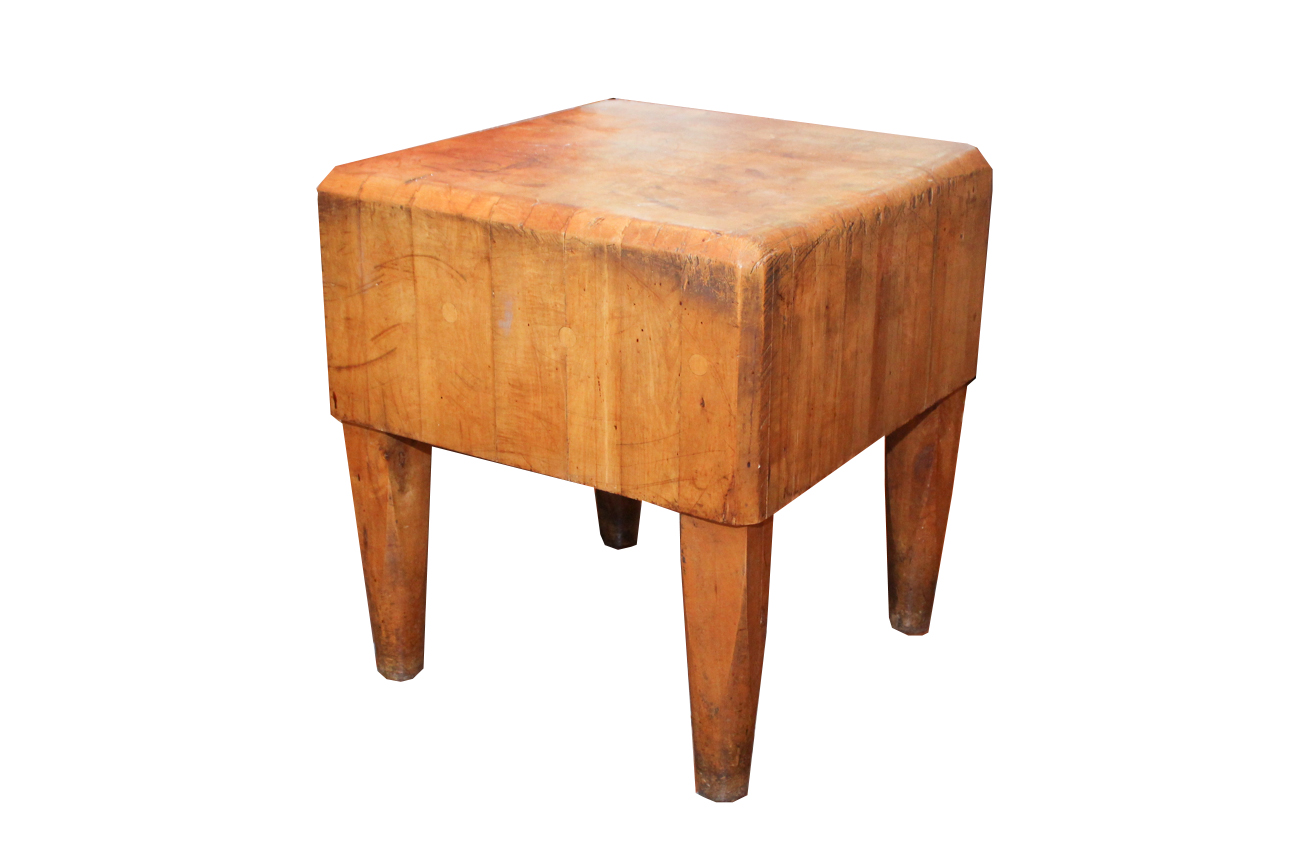 Antique Butcher's Block Table