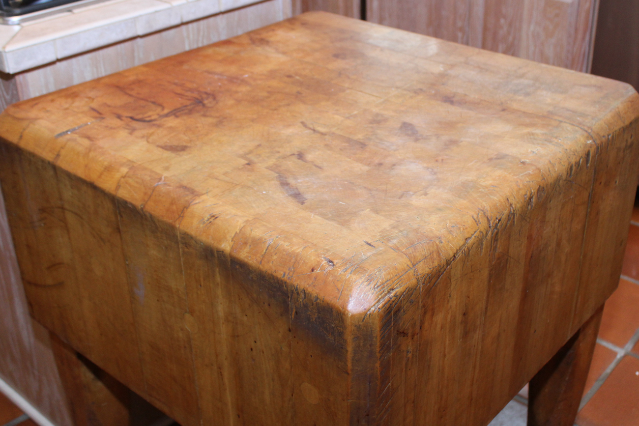 Antique Butcher's Block Table