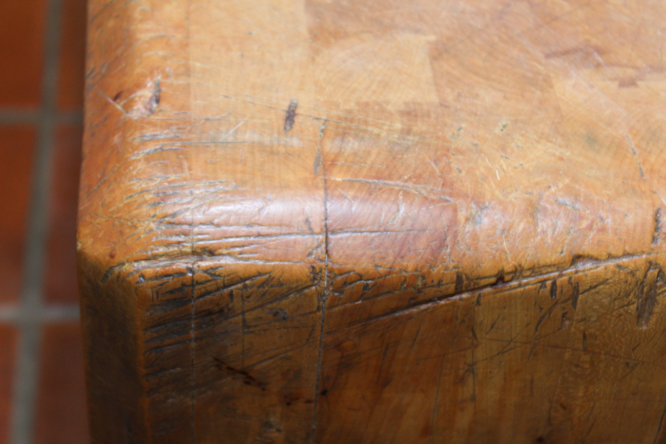 Antique Butcher's Block Table