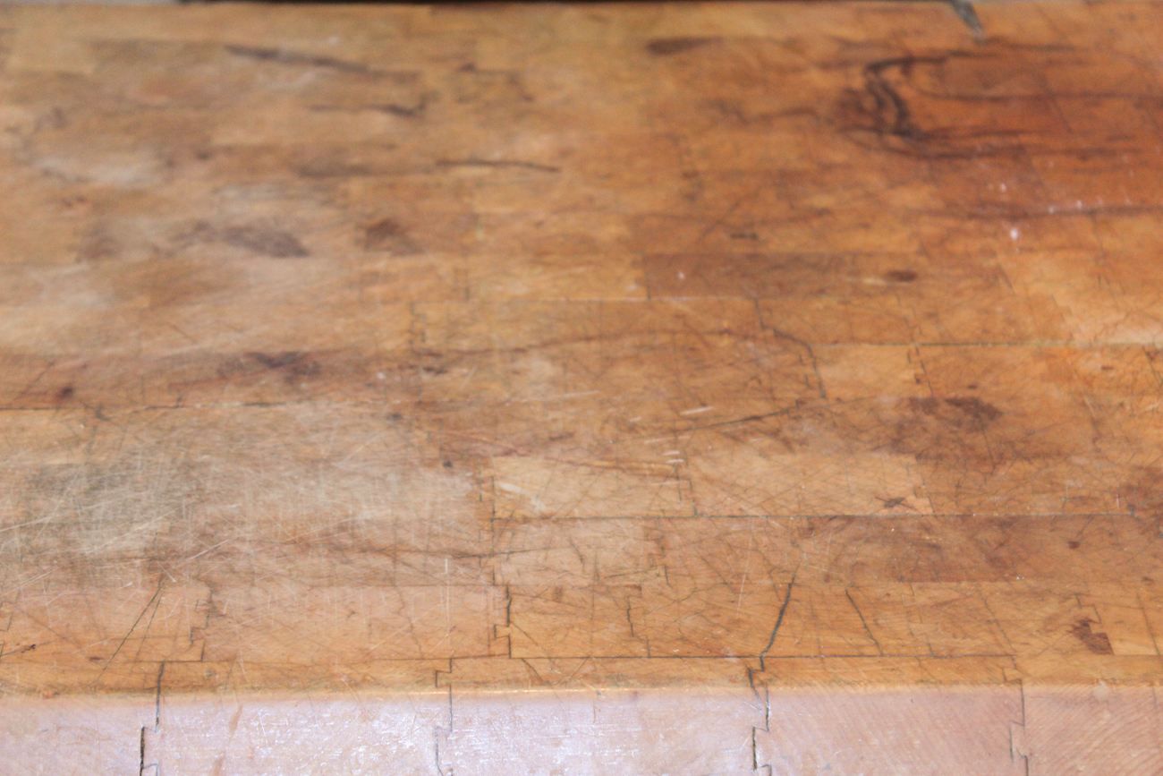 Antique Butcher's Block Table