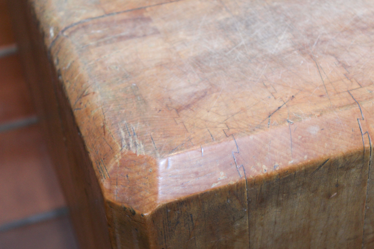 Antique Butcher's Block Table