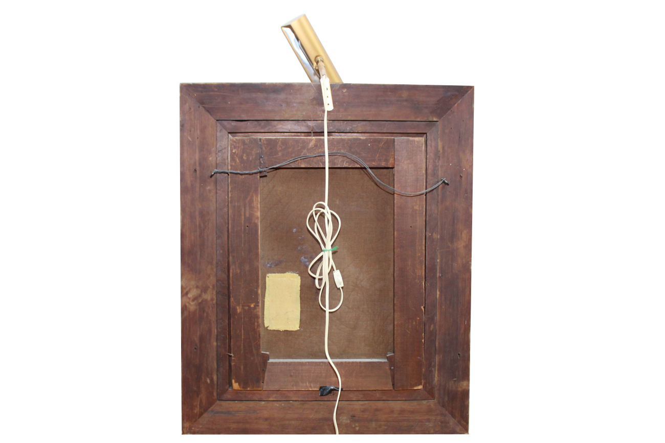 Antique Oil on Canvas Portrait of a Young Woman