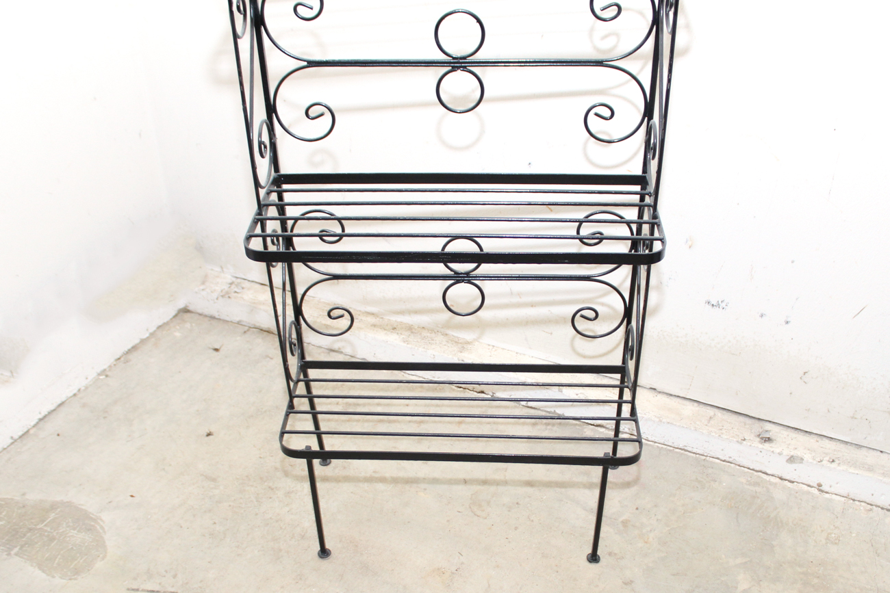 Wrought Iron Baker's Rack