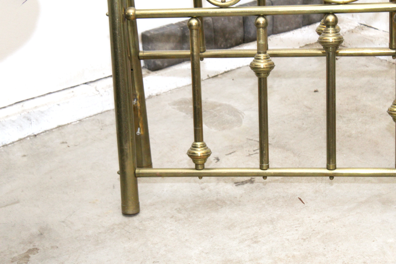 Brass Queen-Size Bed Frame