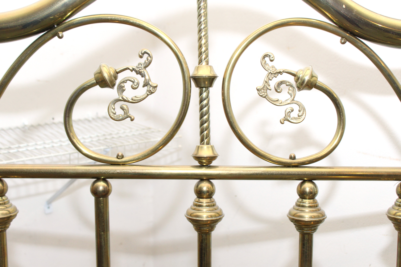 Brass Queen-Size Bed Frame