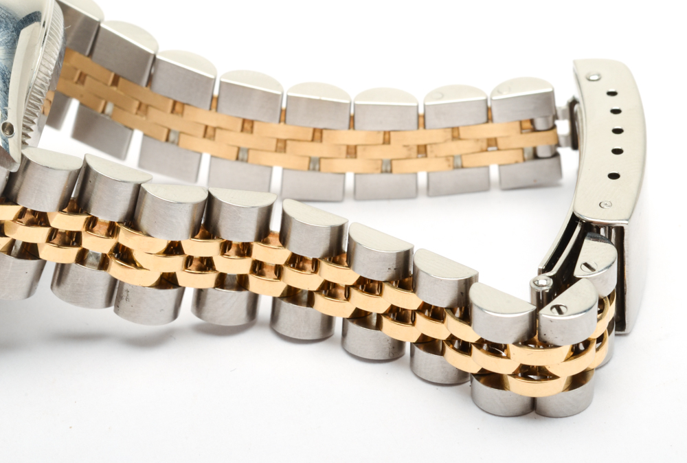 18K Yellow Gold and Stainless Steel Rolex Datejust Diamond 26mm Watch