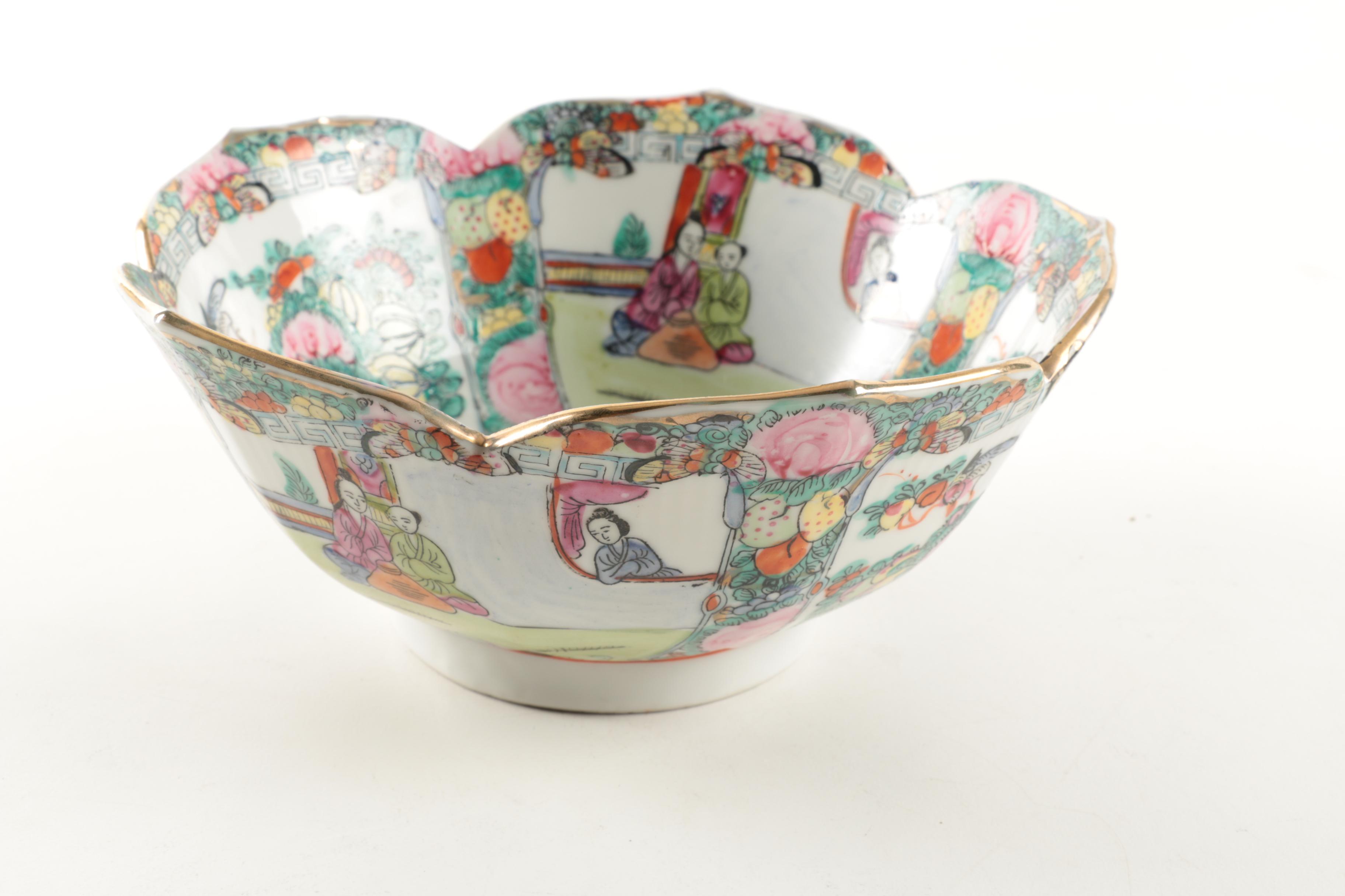 Rose Medallion and Rose Canton Porcelain Tableware