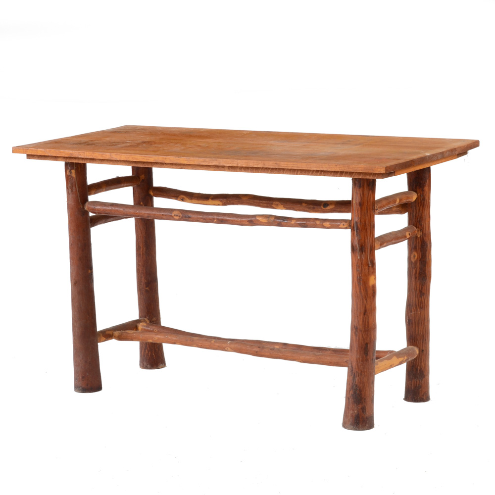 Vintage Rustic Oak Top Table