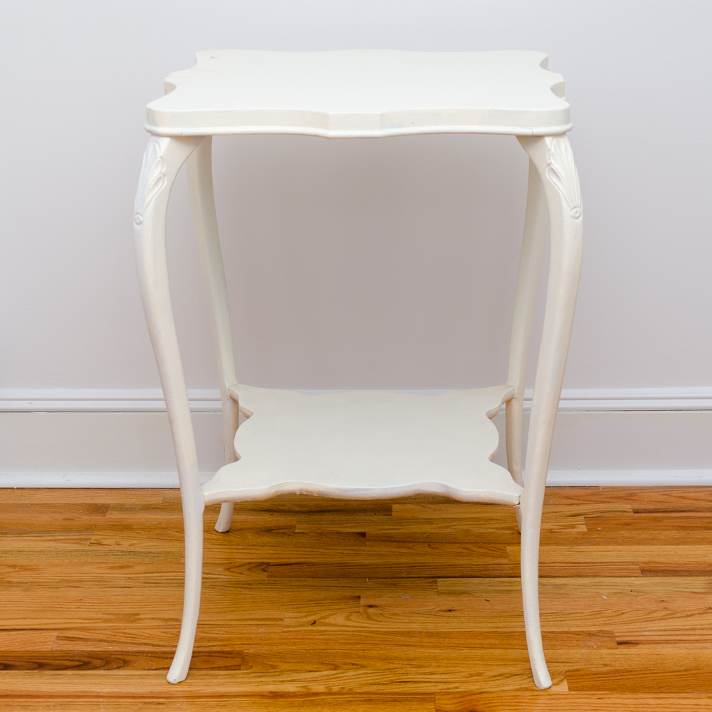 Vintage White Side Table