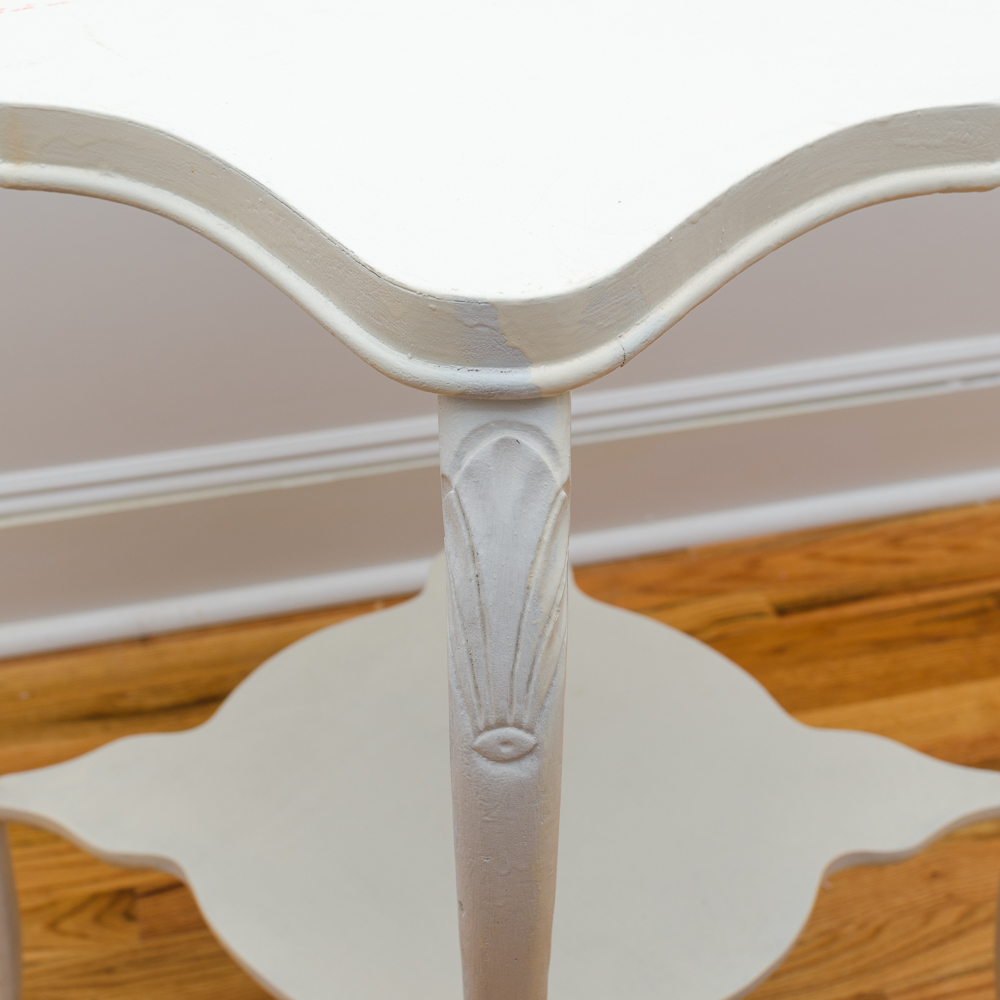Vintage White Side Table