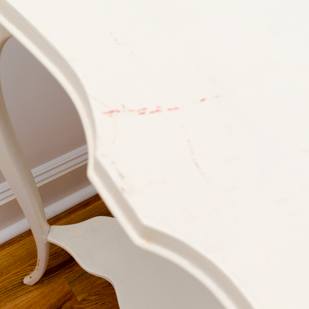 Vintage White Side Table