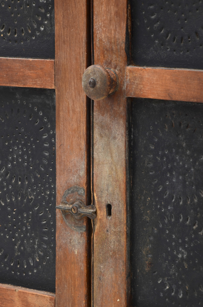 Antique Stained Poplar Pie Safe