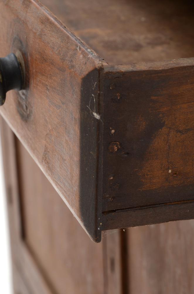 Antique Stained Poplar Pie Safe