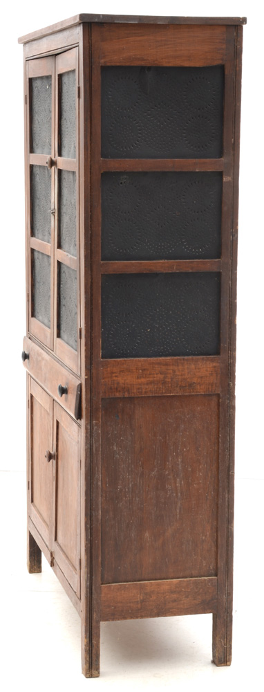 Antique Stained Poplar Pie Safe