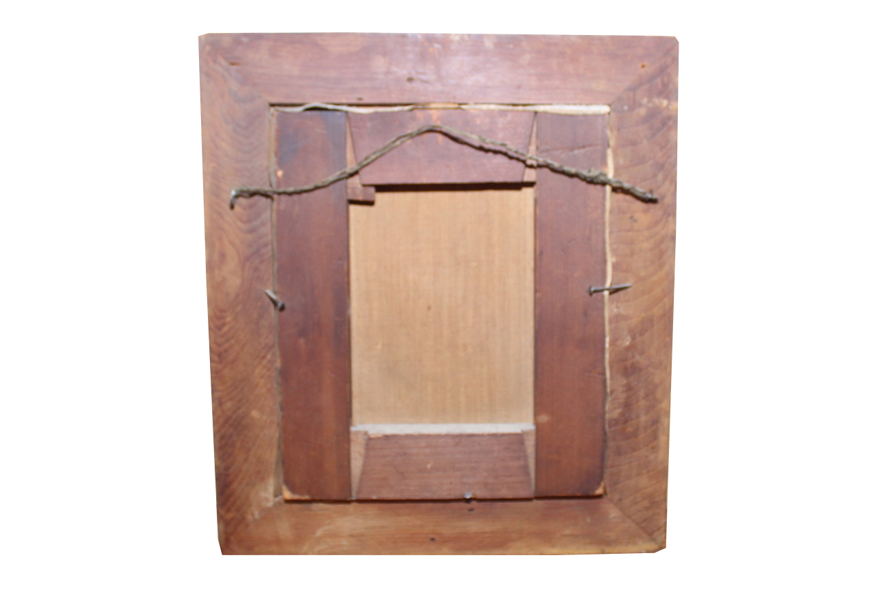 Antique Oil on Canvas Floral Still Life in Period Oval Frame