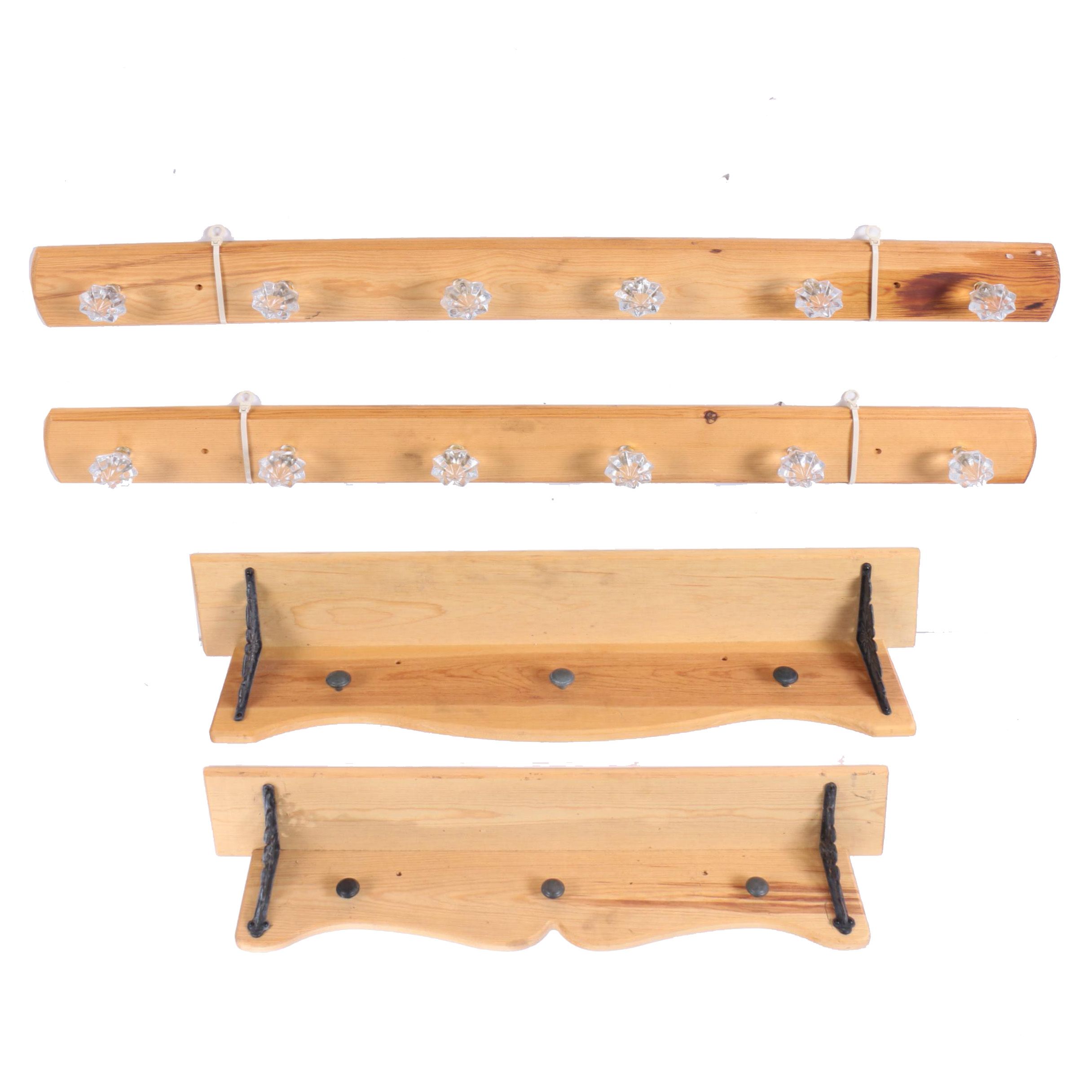 Wooden Hanging Coat Racks