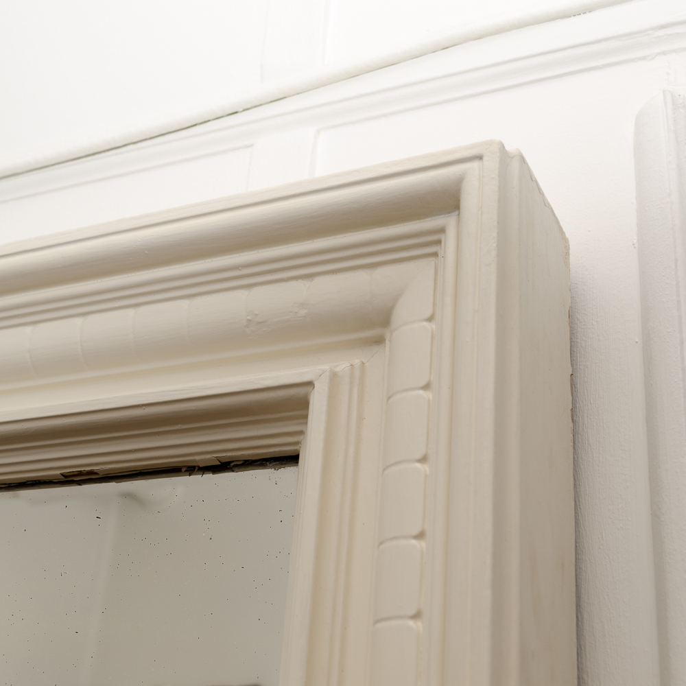 Vintage Wood Framed Wall Mirror