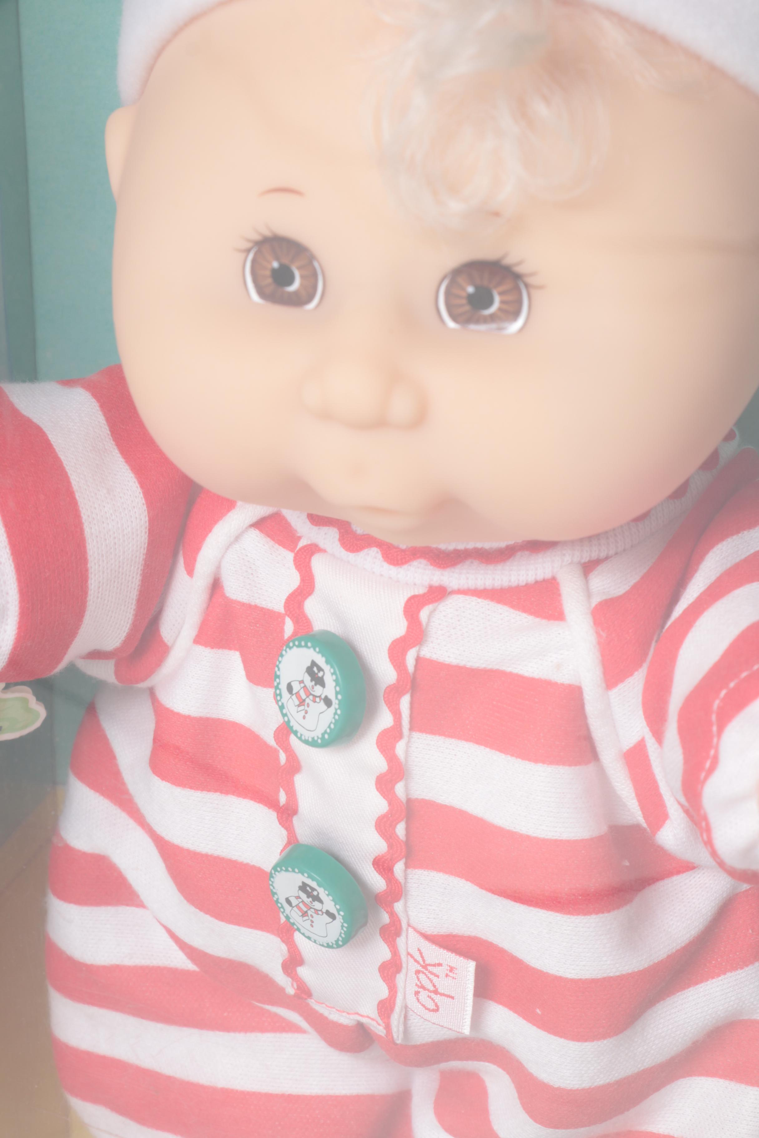 Assortment of Cabbage Patch Kids Including Holiday Baby