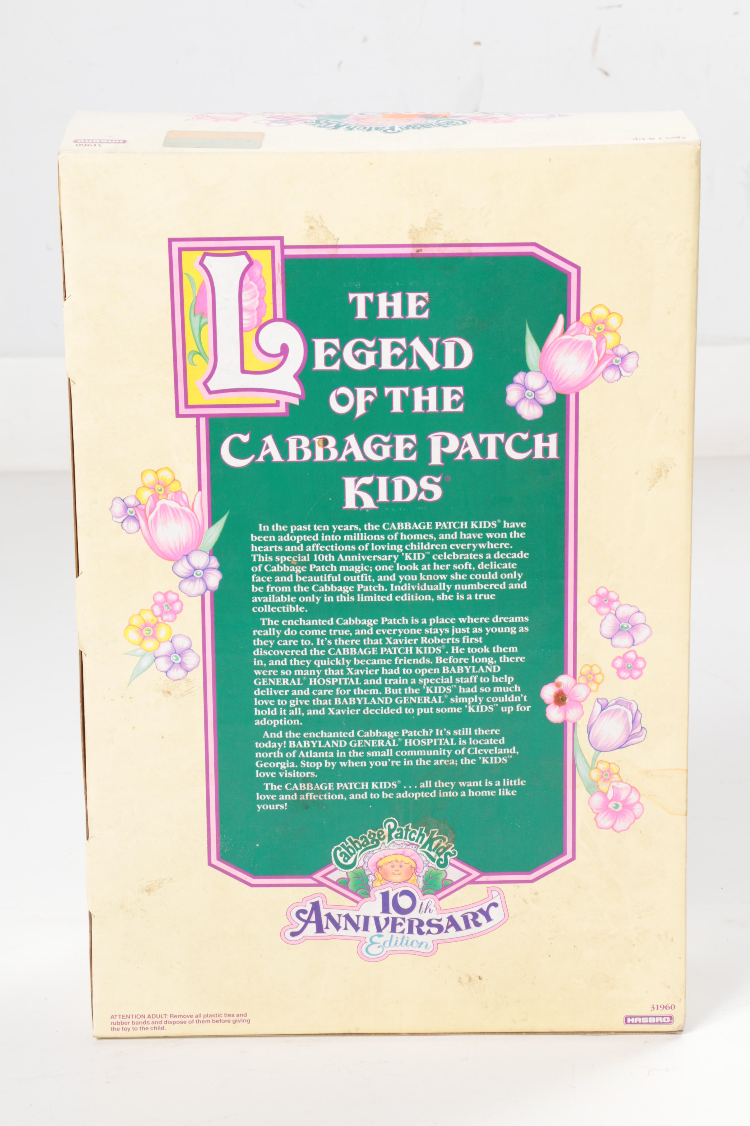 Assortment of Cabbage Patch Kids Including Holiday Baby