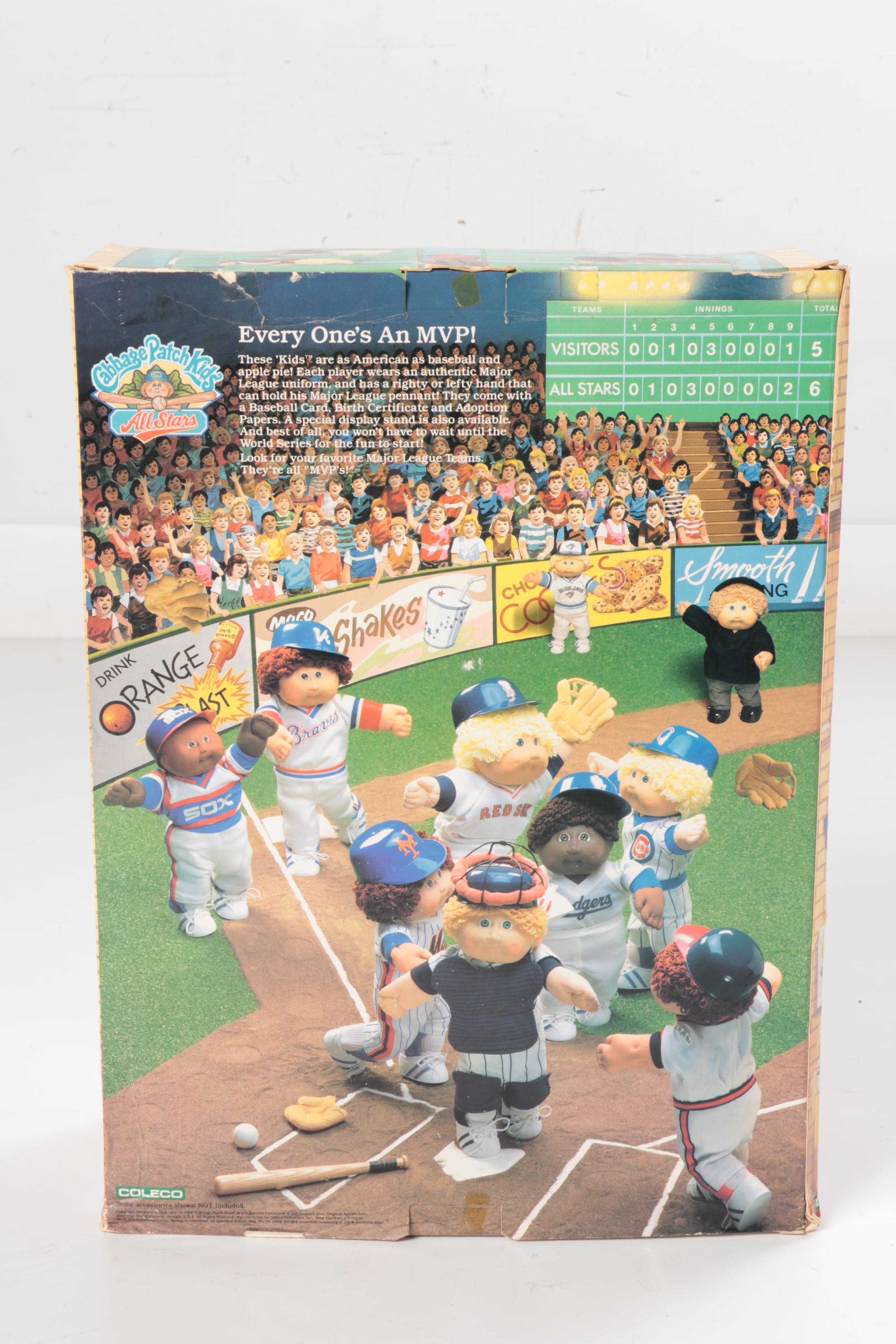 Assortment of Cabbage Patch Kids Including Holiday Baby