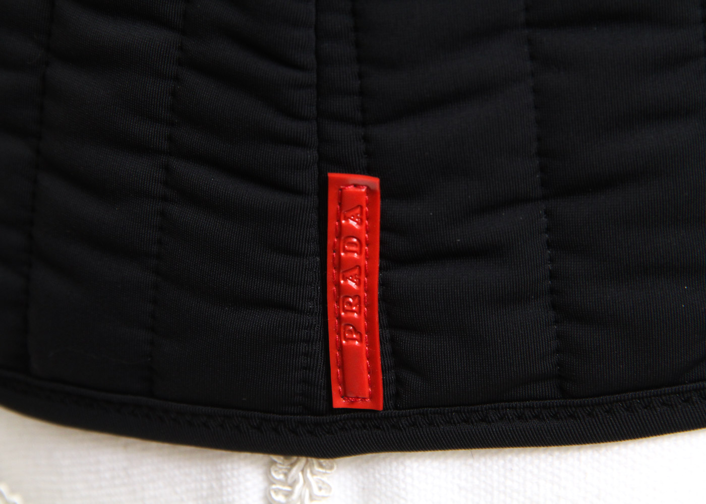 Prada Black Nylon Blend Zip-Up Jacket