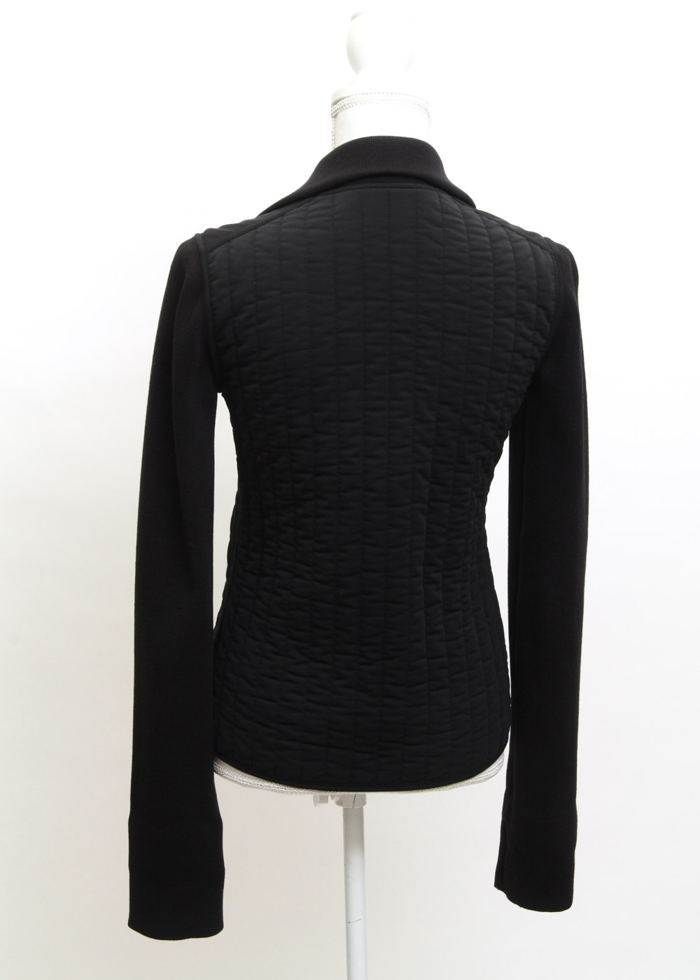 Prada Black Nylon Blend Zip-Up Jacket