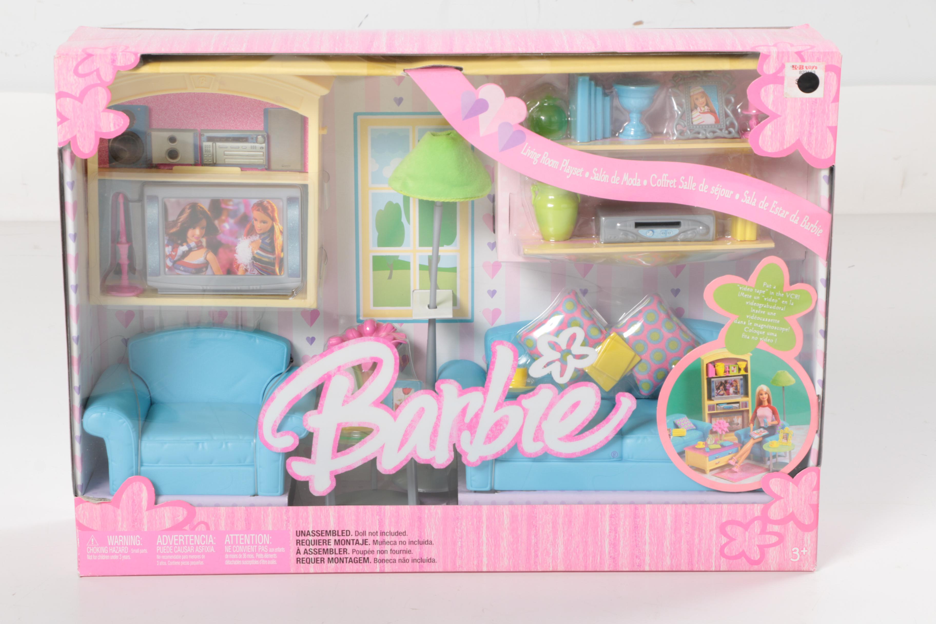 Four Barbie Furniture Sets
