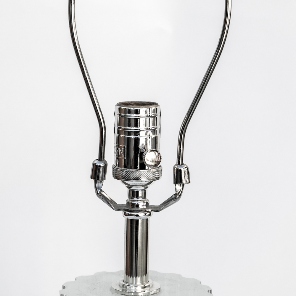 Glass Column Table Lamp