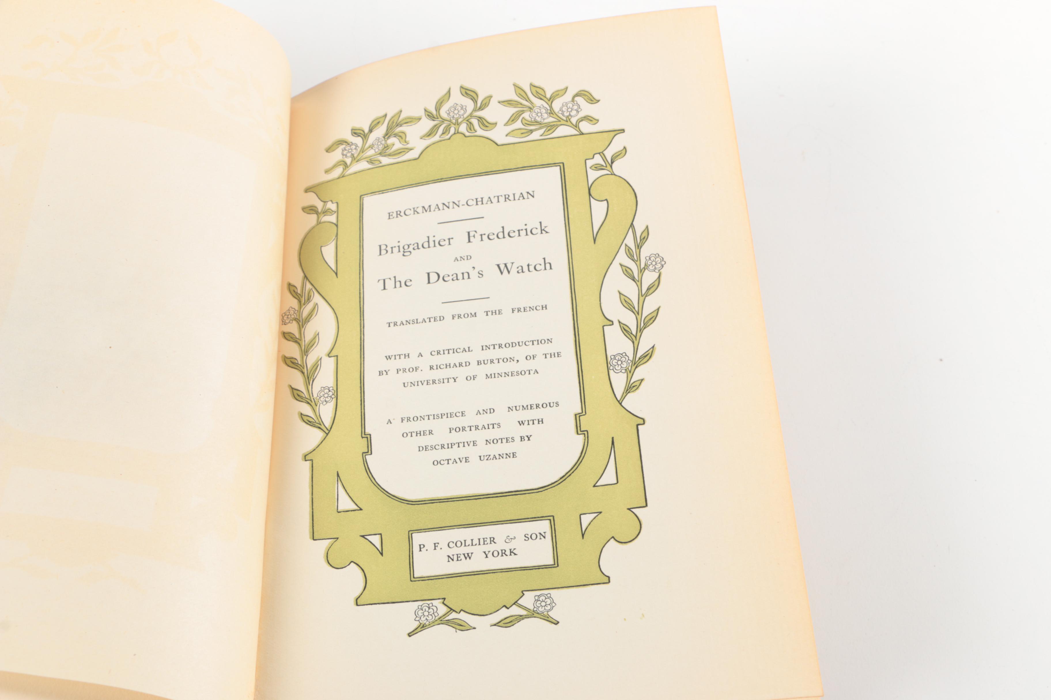 1902 Ten-Volume Collection of "The French Classical Romances"