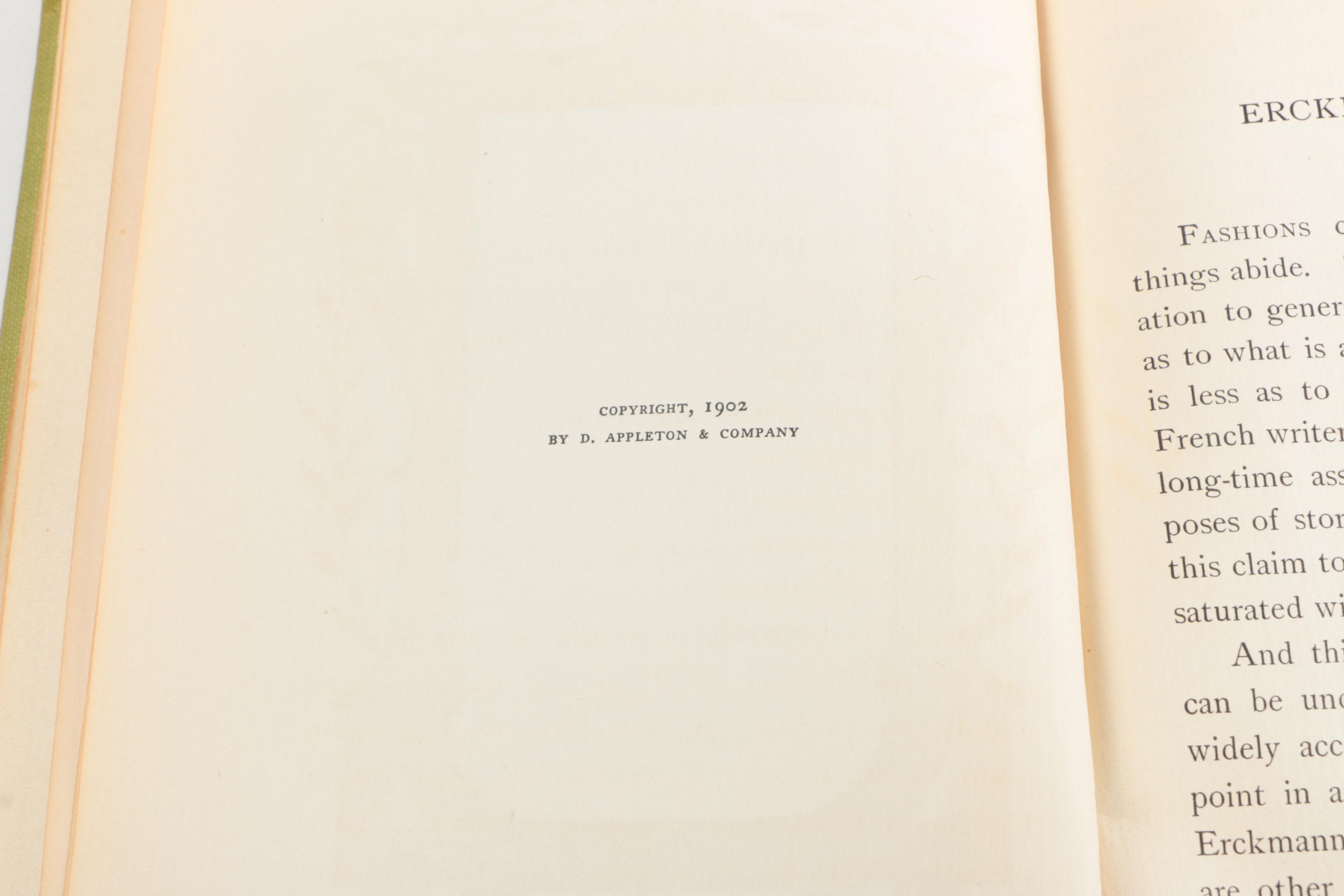 1902 Ten-Volume Collection of "The French Classical Romances"
