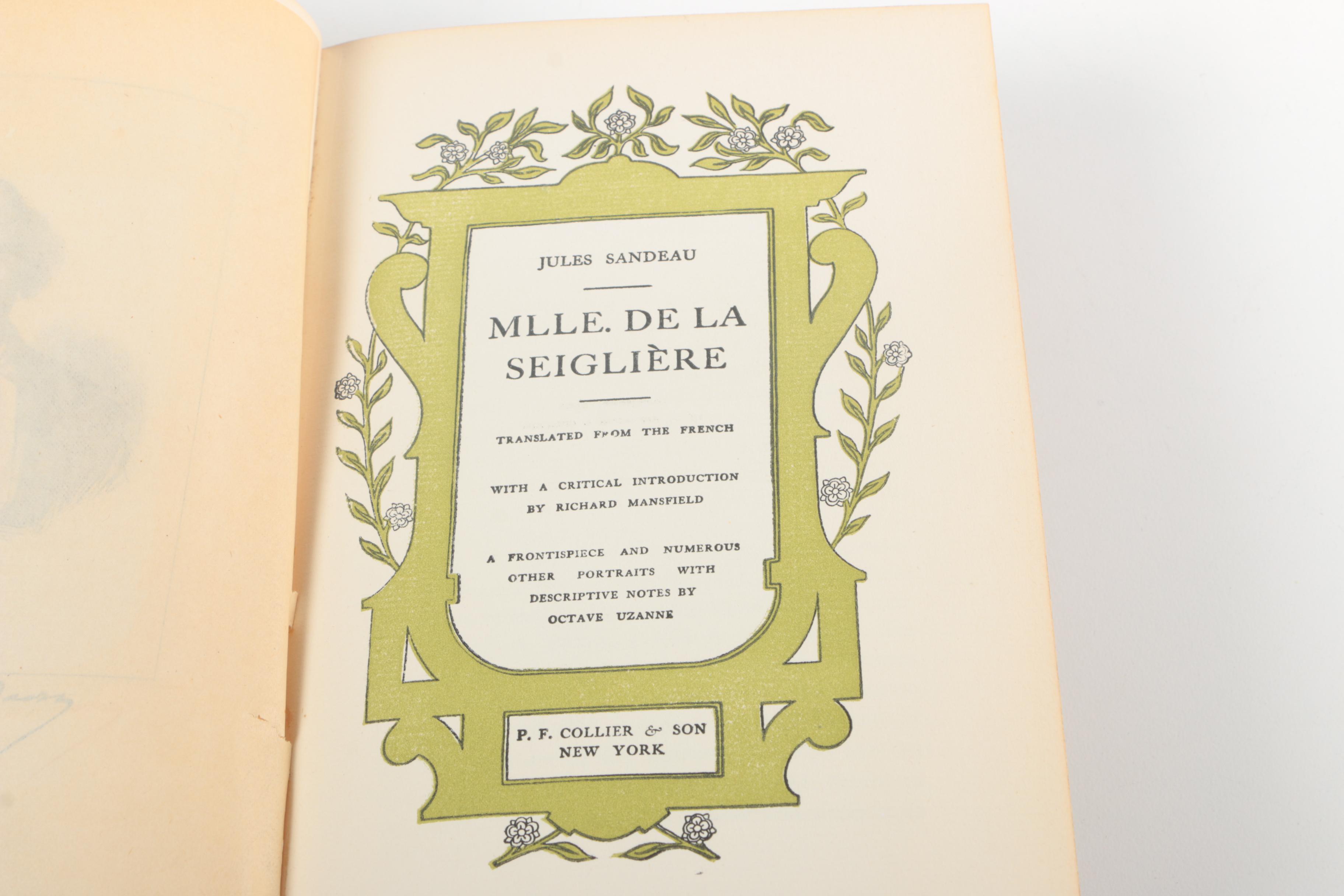 1902 Ten-Volume Collection of "The French Classical Romances"