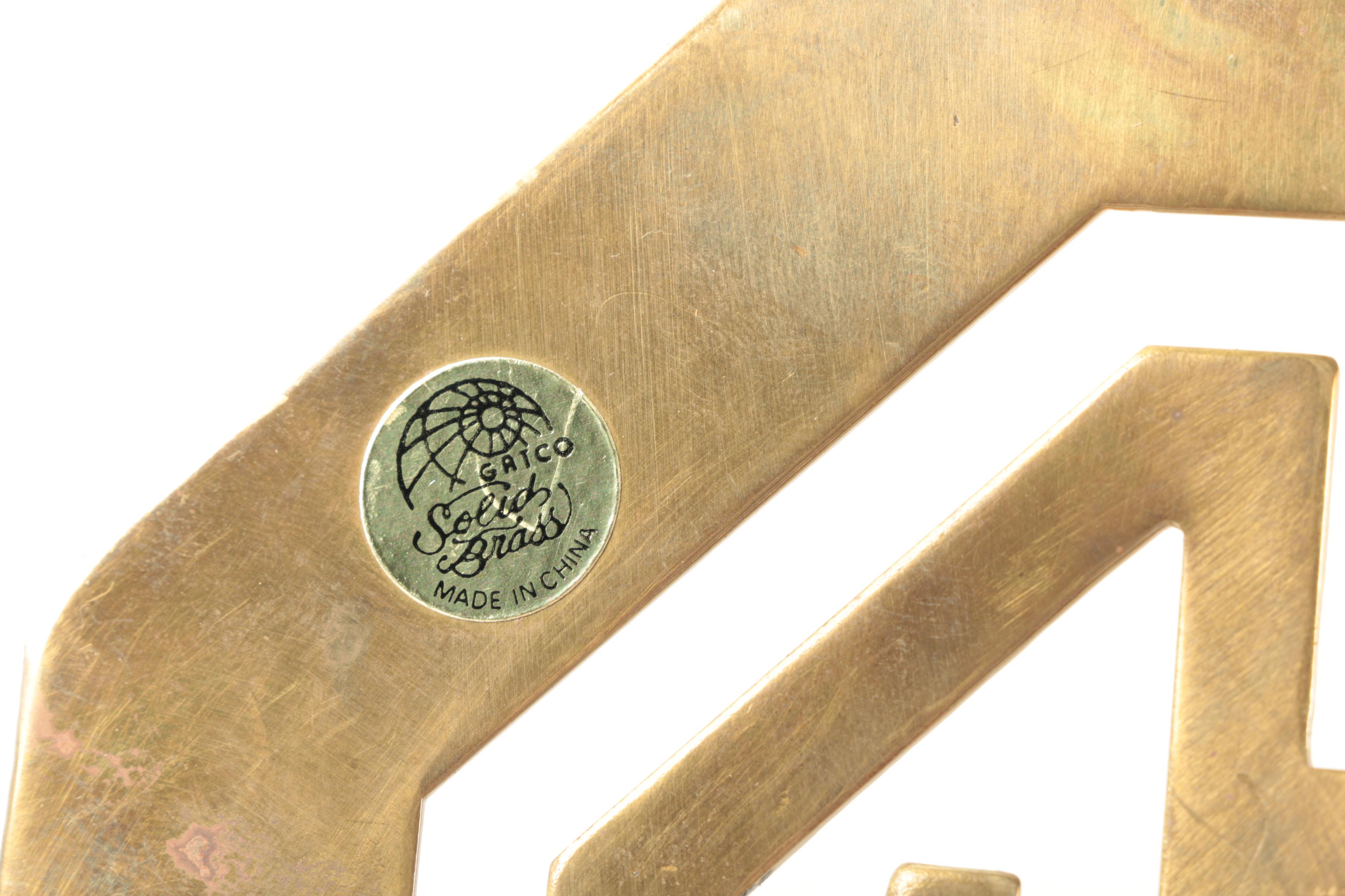 Asian Style Solid Brass Wall Candle Sconces