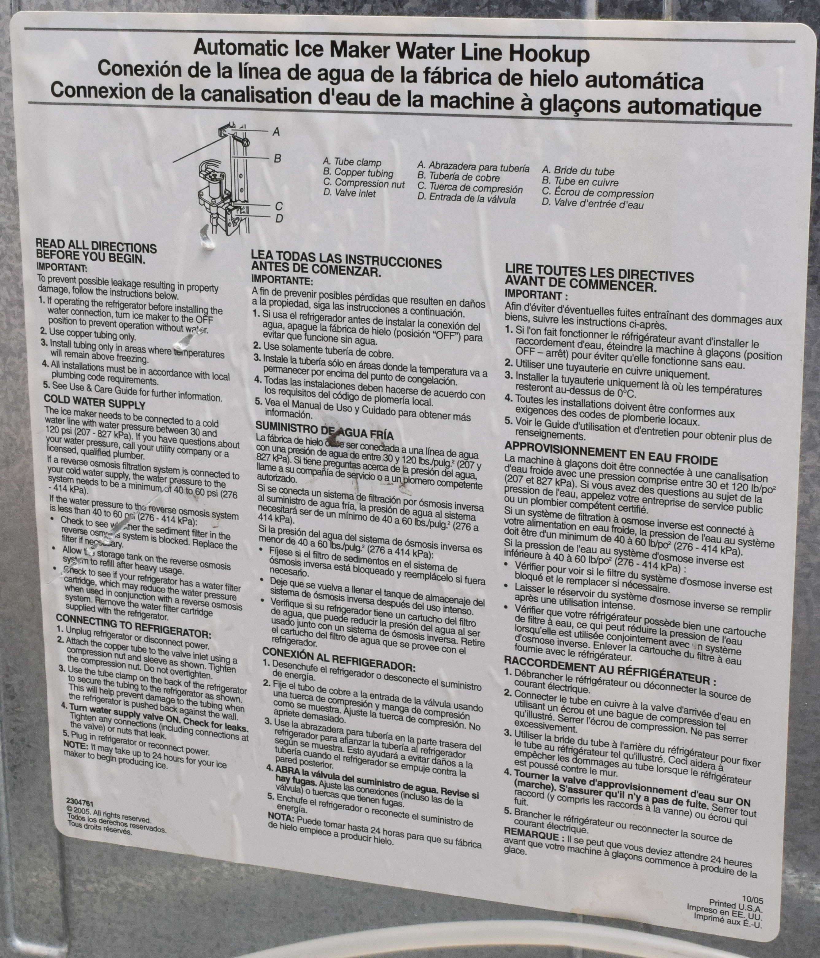 Kenmore Coldspot Side-by-Side Refrigerator/Freezer