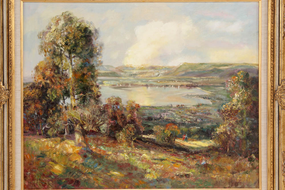 Rijssen Framed Oil Painting on Canvas