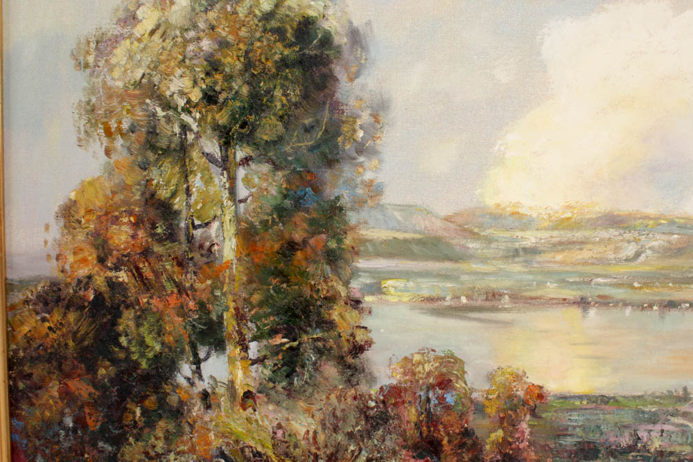 Rijssen Framed Oil Painting on Canvas