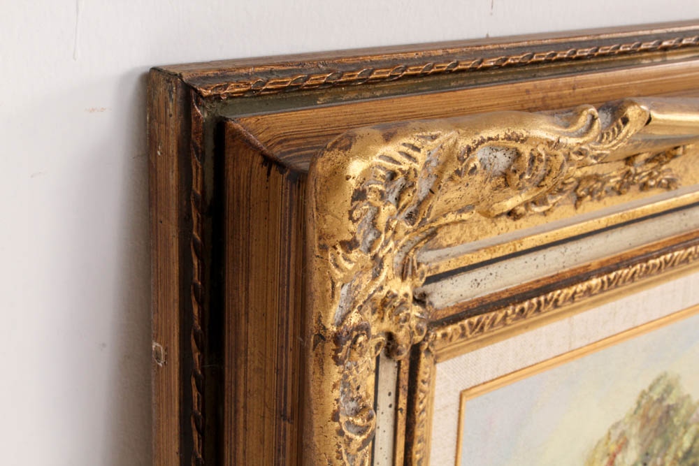 Rijssen Framed Oil Painting on Canvas