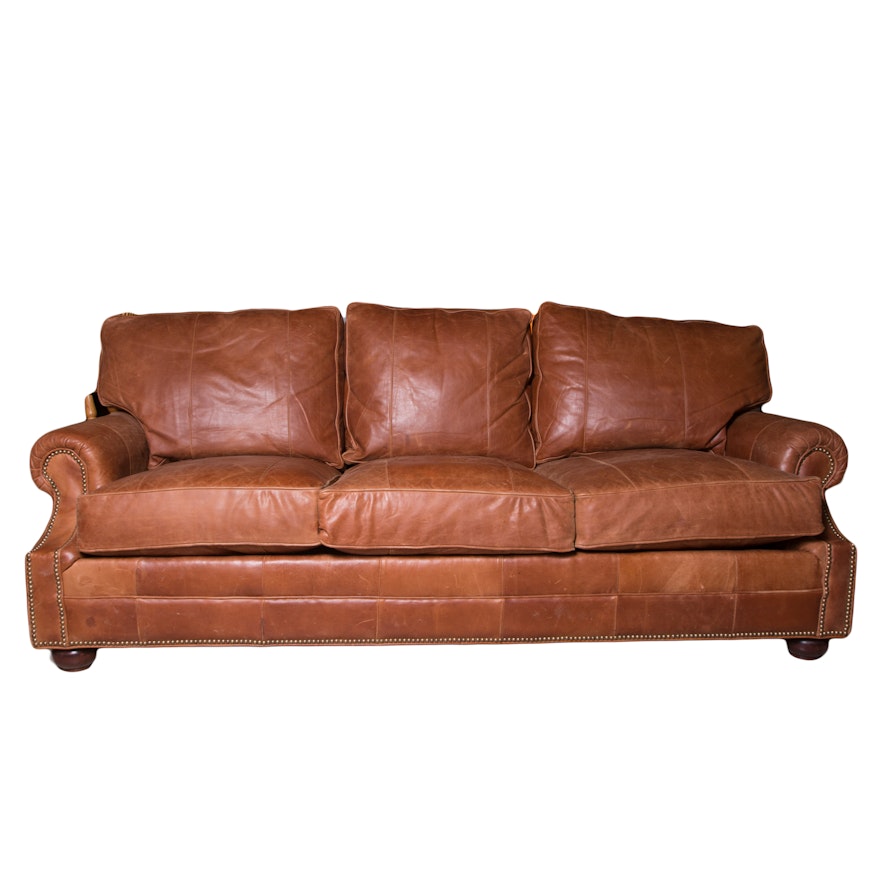 Lexington Furniture Cognac Leather Couch