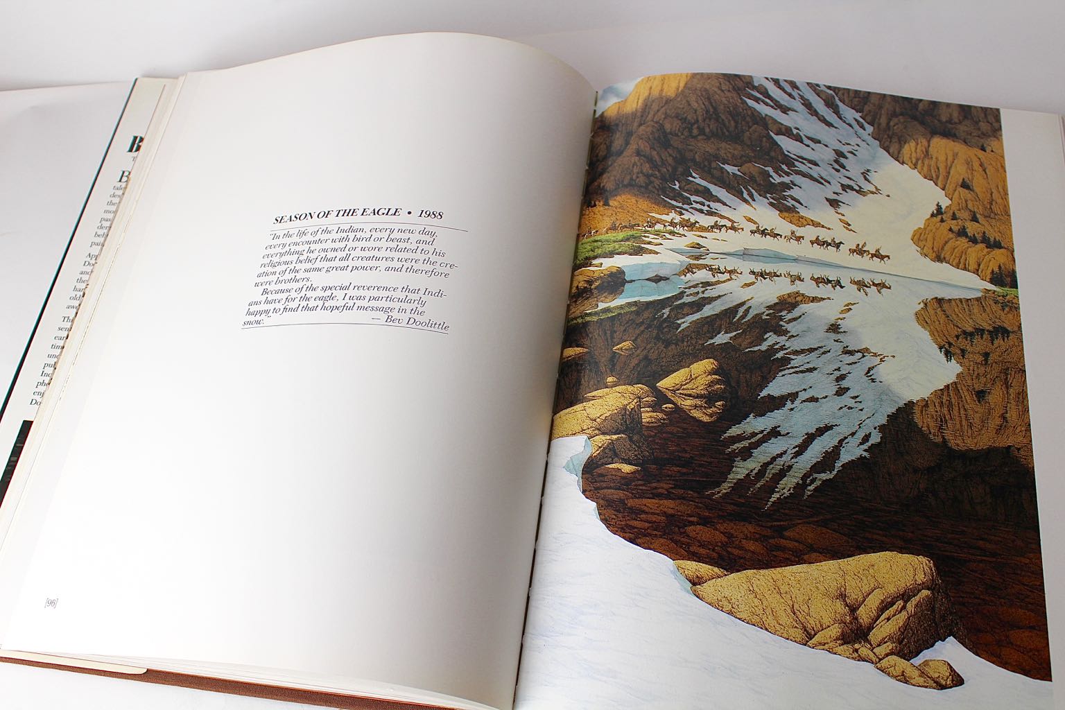 Bev Doolittle Signed Limited Edition Offset Lithograph "Season of the Eagle"