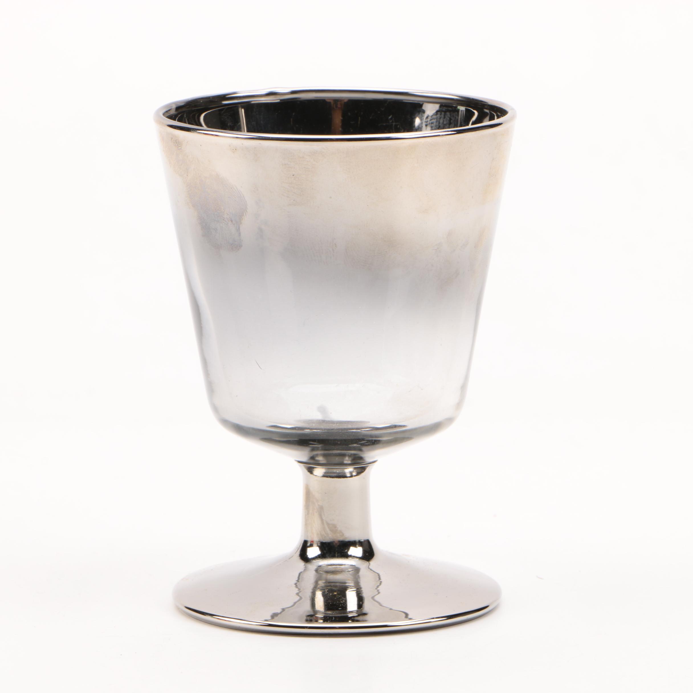 Mid 20th Century Queen's Lusterware Glass Cocktail Serving Set