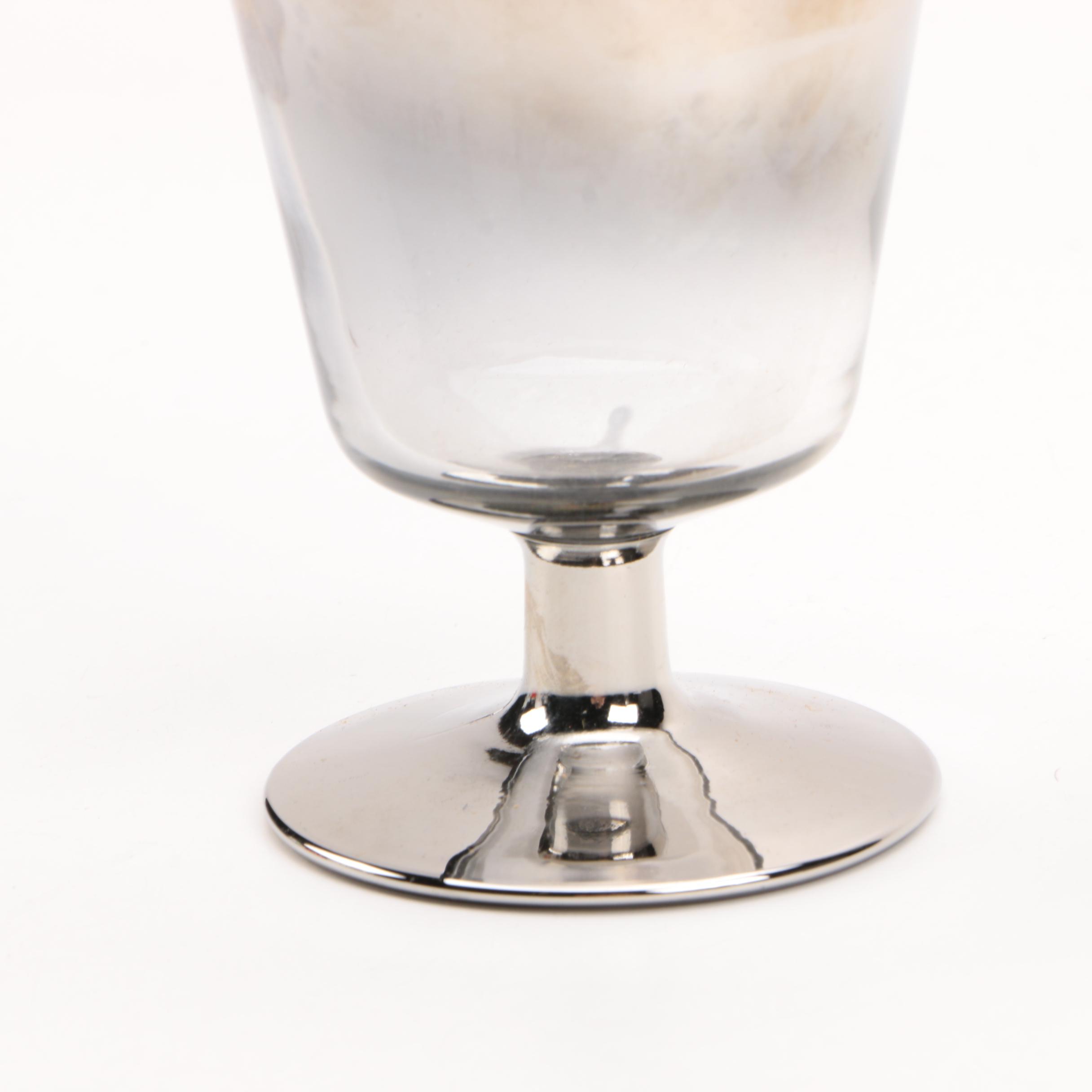 Mid 20th Century Queen's Lusterware Glass Cocktail Serving Set