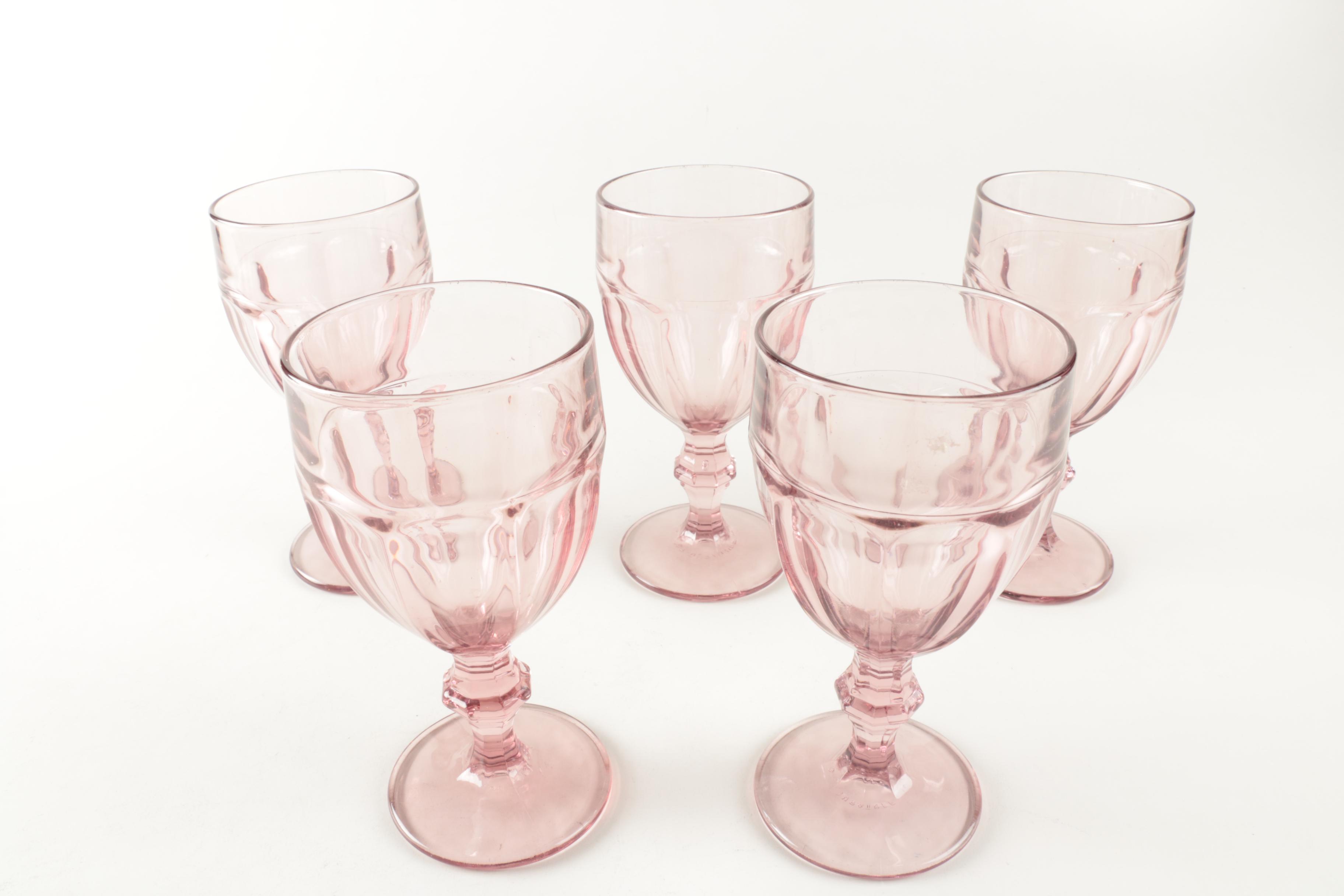 Colored Glassware including Libbey