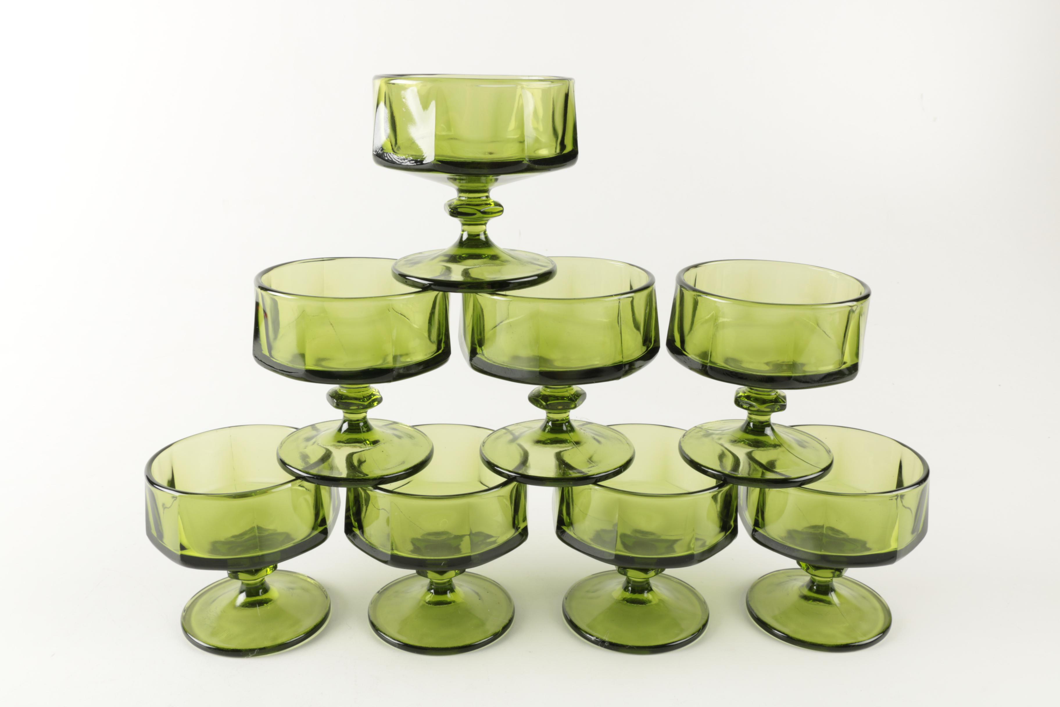 Colored Glassware including Libbey