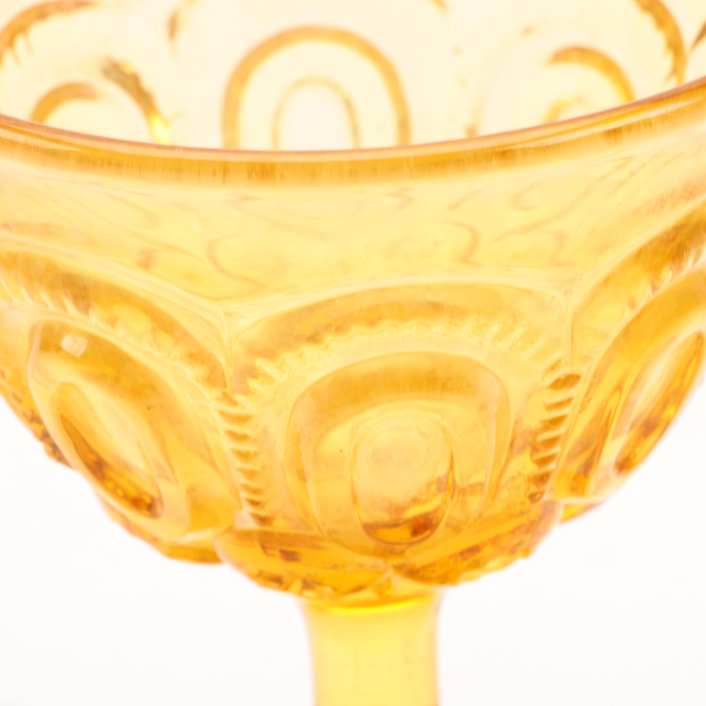 "Moon and Stars" Vintage Glass Stemware