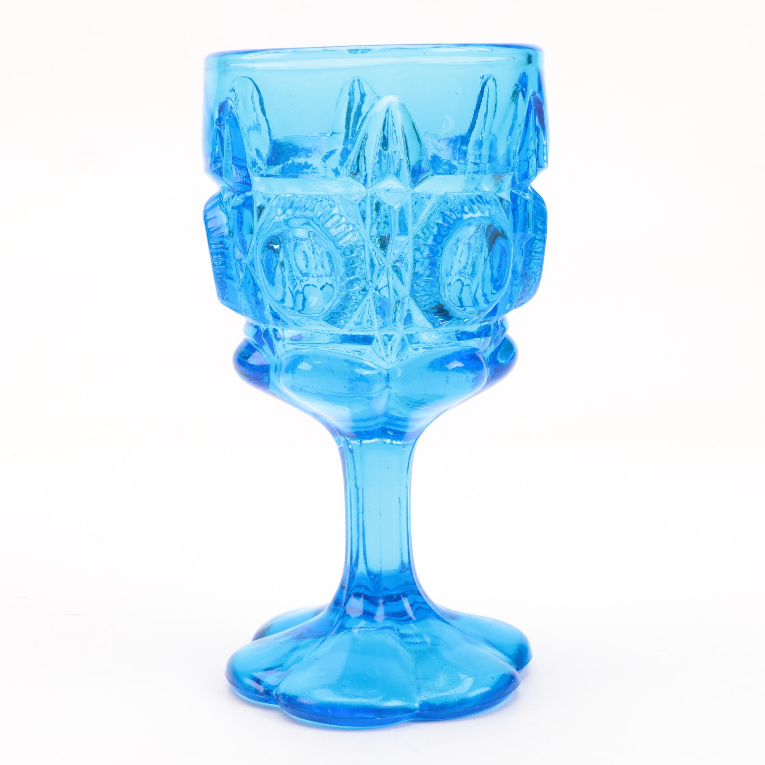 "Moon and Stars" Vintage Glass Stemware