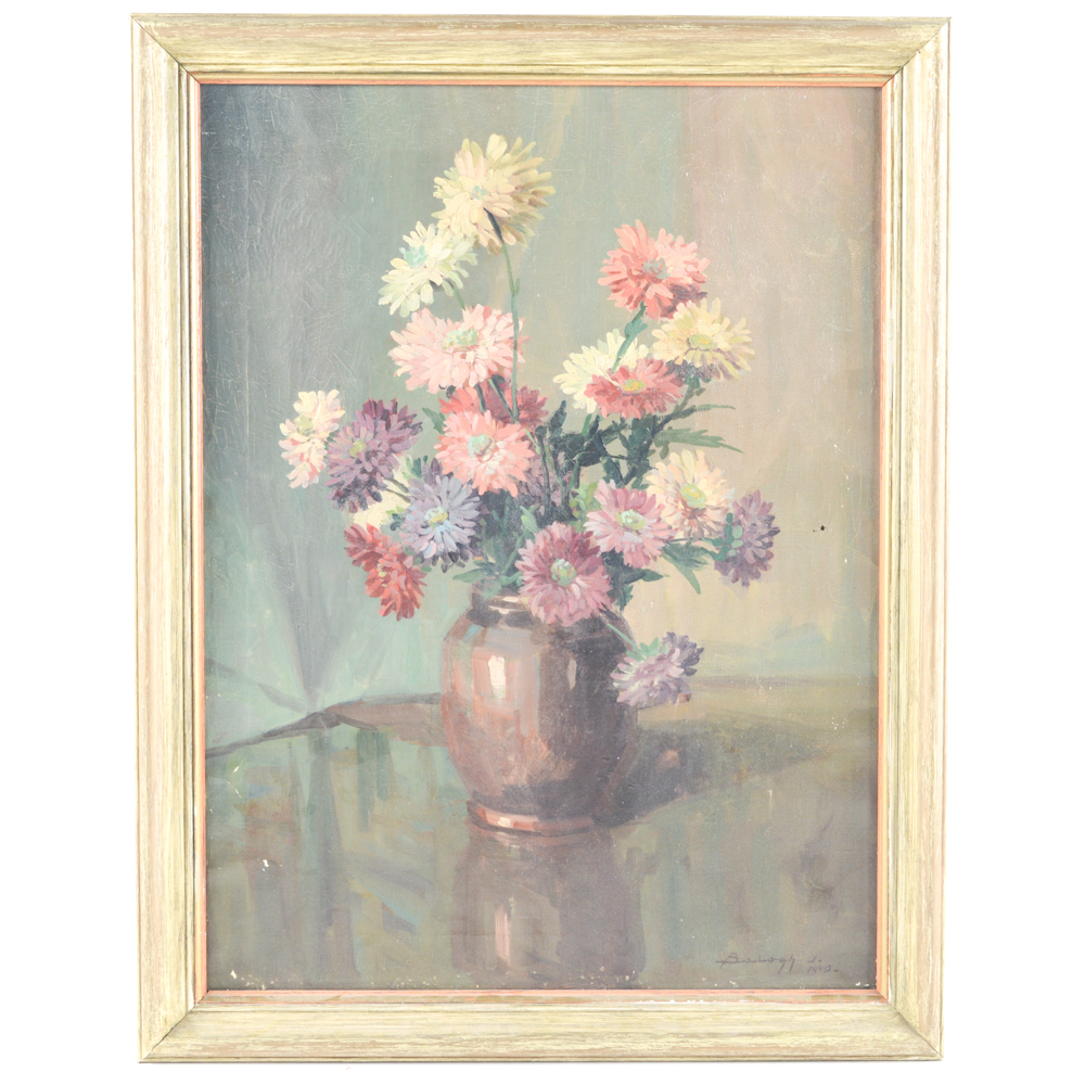 1940 Signed Oil Painting on Canvas