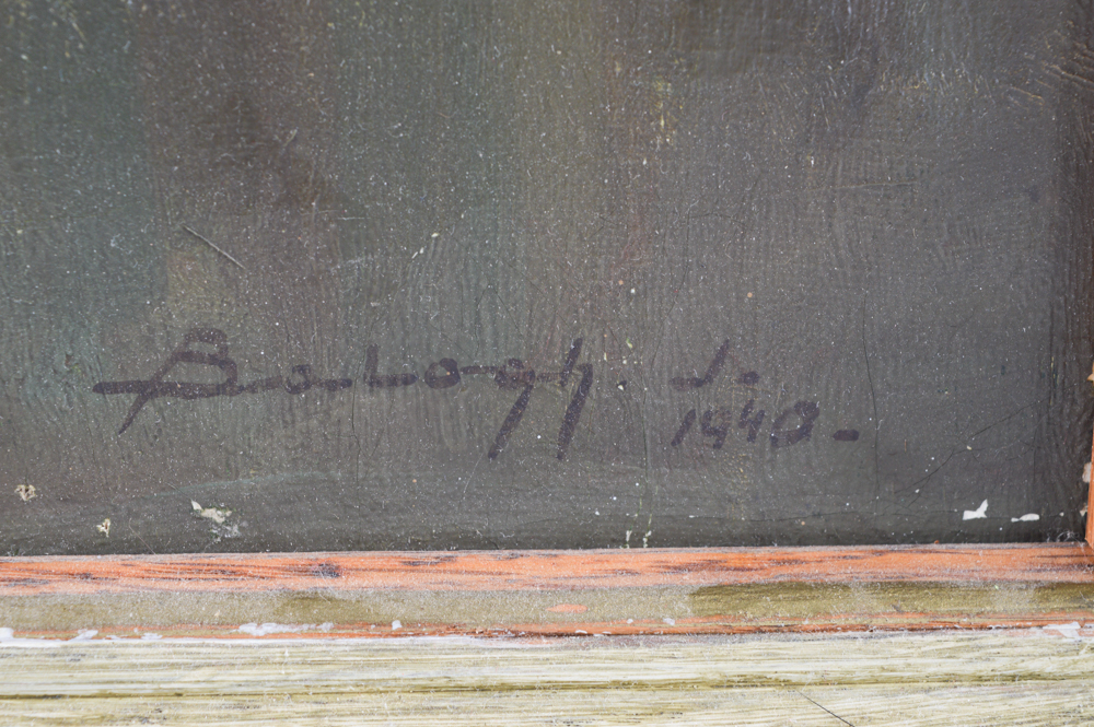 1940 Signed Oil Painting on Canvas